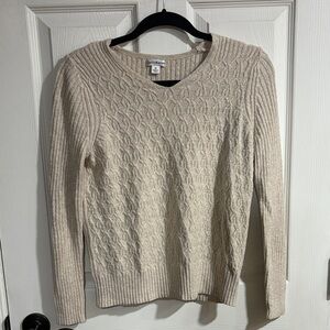 Croft & Barrow Beige Knit Sweater